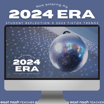 Preview of Entering my 2024 Era | Student Reflection Activity | Inspired by Tik Tok Trends