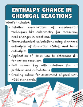 Preview of Enthalpy Change in Chemical Reactions (Advanced/Honors)