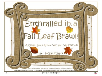 Preview of Enthralled in a Fall Leaf Brawl!-The PowerPoint Version