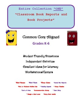 Preview of Entire Collection "ONE"- Classroom Book Reports and Reading Projects