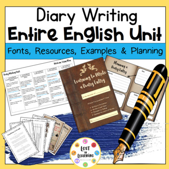 Preview of Entire English Unit: Diary Writing