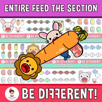 Preview of Entire Feed The Sets Section Lifetime License Growing Bundle Clipart