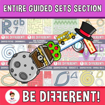 Preview of Entire Guided Sets Section Lifetime License Growing Bundle Clipart Motor Skills