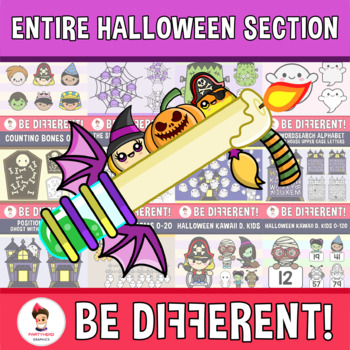 Preview of Entire Halloween Section Lifetime License Growing Bundle Clipart