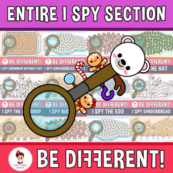 Preview of Entire I Spy Sets Section Lifetime License Growing Bundle Clipart