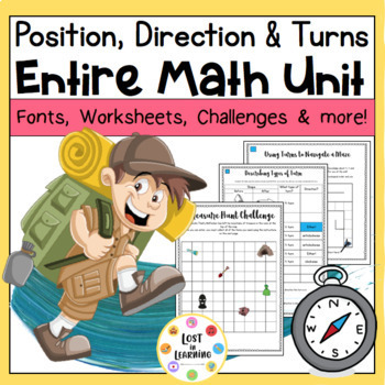 Preview of Entire Math Unit: Position, Direction & Rotation