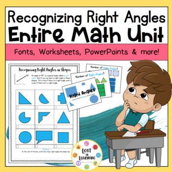 Preview of Entire Math Unit: Recognizing Right Angles