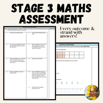 Preview of Entire Mathematics Stage 3 Assessment with NSW Outcomes and Answers