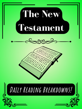 Preview of Entire New Testament Teaching Schedule (With Readings!)