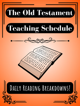 Preview of Entire Old Testament Teaching Schedule (With Readings!)