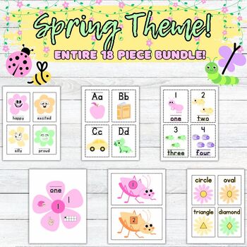 Preview of Entire Spring Themed 18 Resource Bundle