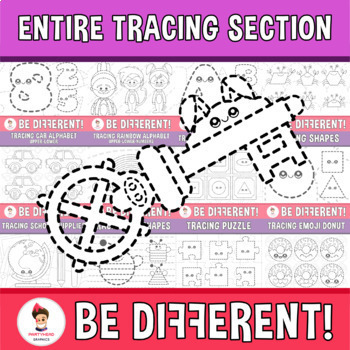 Preview of Entire Tracing Section Lifetime License Fine Motor Skills Growing Bundle