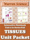 Interactive Notebook Unit Packet: Histology (Tissues)-Unit