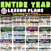 Entire Year (12 months)- Speech & Language Therapy Lesson Plans