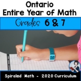 6/7 Comprehensive Math Bundle (New Ontario Math Curriculum 2020)