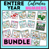 Entire Year Calendar Numbers Bundle