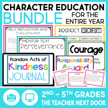 Entire Year: Character Education Bundle | Character Education