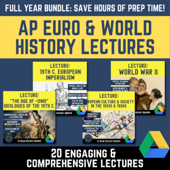 Preview of Entire Year of AP European History Lectures - 20 comprehensive & engaging PPTs