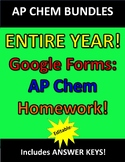 Entire Year of Google Forms for Homework Handouts for AP C