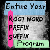 Entire year of Root Word, Prefix, Suffix Practice Level 2