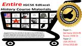 Complete IGCSE EdExcel History course ! 4 x Fully resourced units