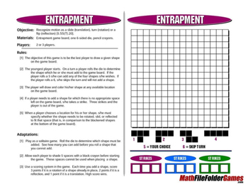 Preview of Entrapment: Transformation Math Games