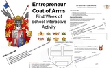 Entrepreneur Coat of Arms - First Week of School "Getting 