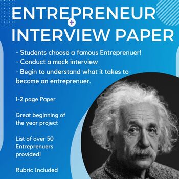 Preview of Business: Entrepreneur Interview Paper (Google Doc Available)