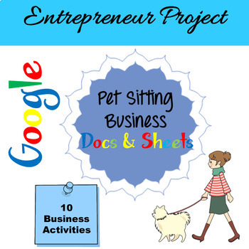 Preview of Google Docs & Sheets Lessons - Entrepreneur Project