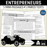 Entrepreneurs Reading Comprehension Passages
