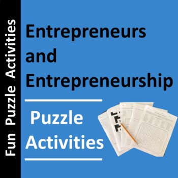 Preview of Entrepreneurs and Entrepreneurship Puzzle Activities