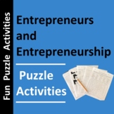 Entrepreneurs and Entrepreneurship Puzzle Activities