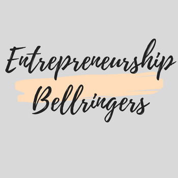 Preview of Entrepreneurship Bellringers