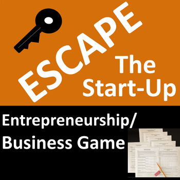 Preview of Entrepreneurship Business Game Escape Start Up Activity