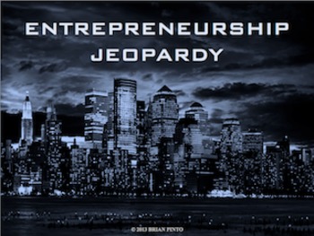 Preview of Entrepreneurship JEOPARDY POWERPOINT GAME (Review)