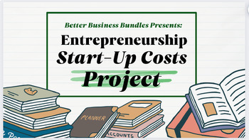 Preview of Financial Plan Start-Up Costs Project - Entrepreneurship Projects (New Item)
