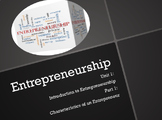 Entrepreneurship Unit 1 with Assignments