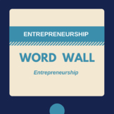 Entrepreneurship Word Wall and Word Cards