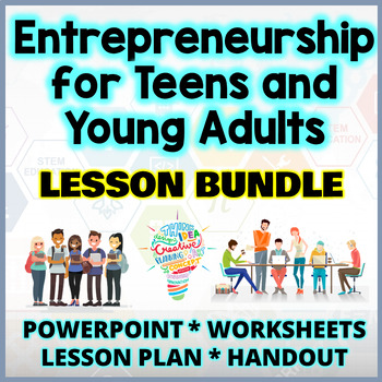 Preview of Entrepreneurship for Teens and Young Adults Lesson Bundle