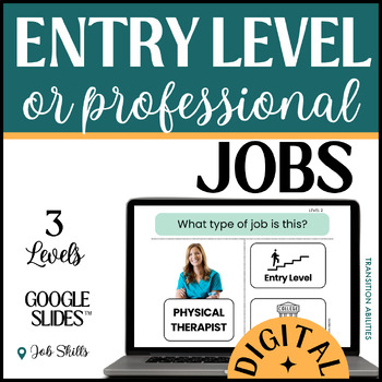 Preview of Entry Level or Professional Careers | Digital Activity | Google Slides™