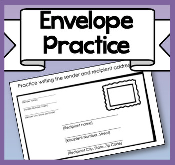 Preview of Envelope Writing Practice