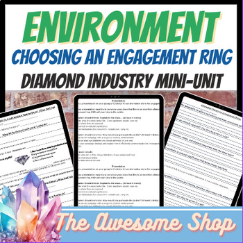 Preview of Environment Diamond Industry Mini-Unit for World Issues, Marketing & Business