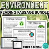 Environment Earth Day Reading Comprehension Passages Bundl