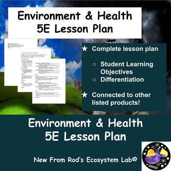Preview of Environment & Human Health 5E Lesson Plan **Editable**