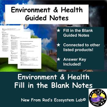 Preview of Environment & Human Health Fill in the Blank Guided Notes w/Answer Key EDITABLE