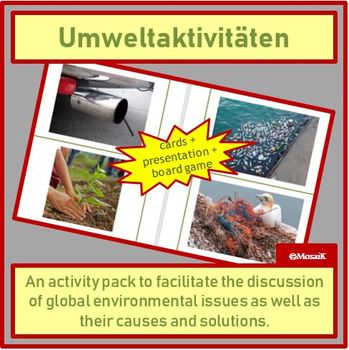 Preview of Environment Umwelt Earth Day German activities
