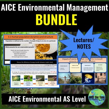 Preview of Environmental Management Lecture PowerPoint Bundle - Boost Your Class Engagement