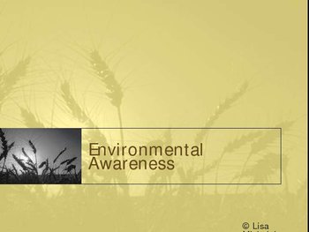 Preview of Environmental Awareness PowerPoint Presentation Lesson Plan