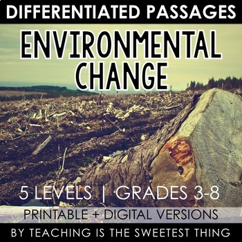 Preview of Environmental Change: Passages - Distance Learning Compatible