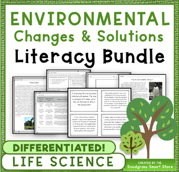 Preview of Environmental Changes: Science and Literacy Bundle (3-LS4-4)